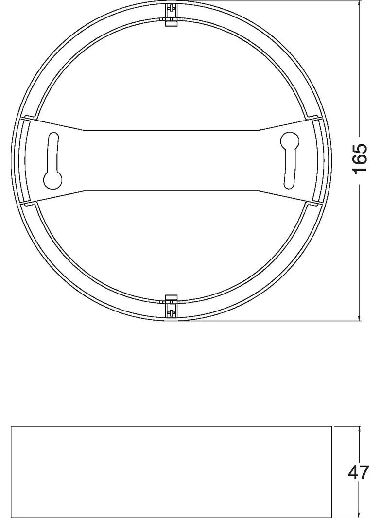 Ramka do oprawy DOWNLIGHT IP44 DN 165 WT