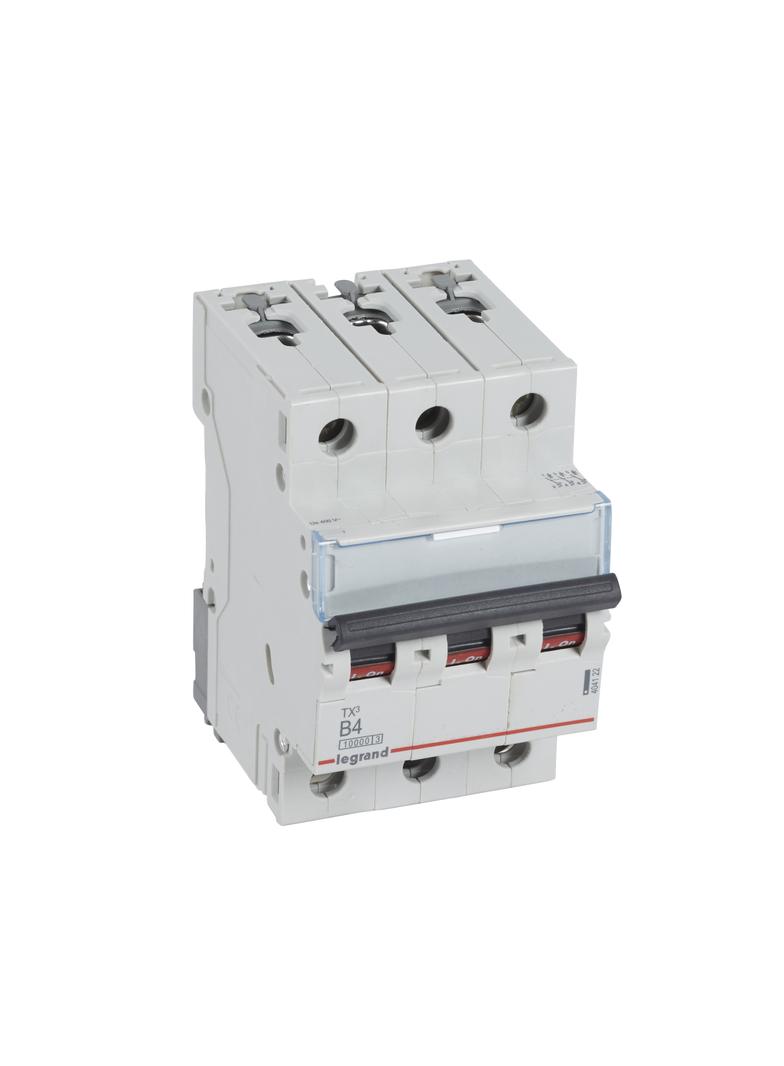 WYŁĄCZNIK NADPRĄDOWY S 313 3P B 4A 10000A SERII TX3, Legrand