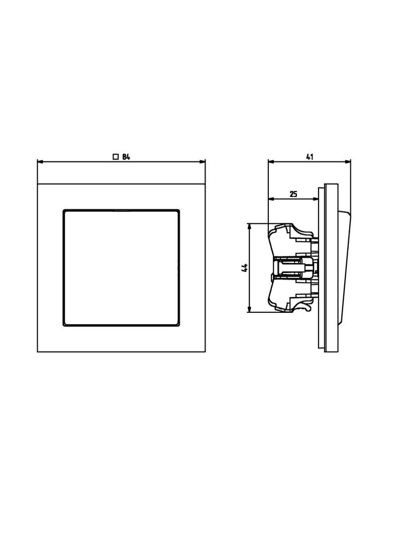 SONATA Łącznik jednobiegunowy - kolor ecru