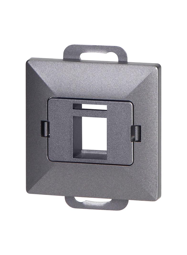 Płytka czołowa + 1xRJ45 Pearl, PC+ARJ45/P1, antracyt OR-OE-7717/A ORNO