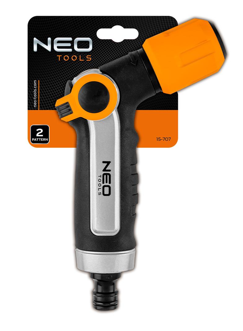 Zraszacz pistoletowy, podkręcony strumień, duży zasięg