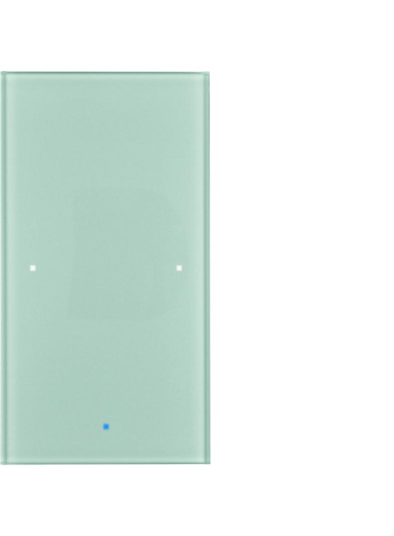 BERKER KNX TS Sensor dotykowy 1-krotny szkło aluminium 75141034 HAGER