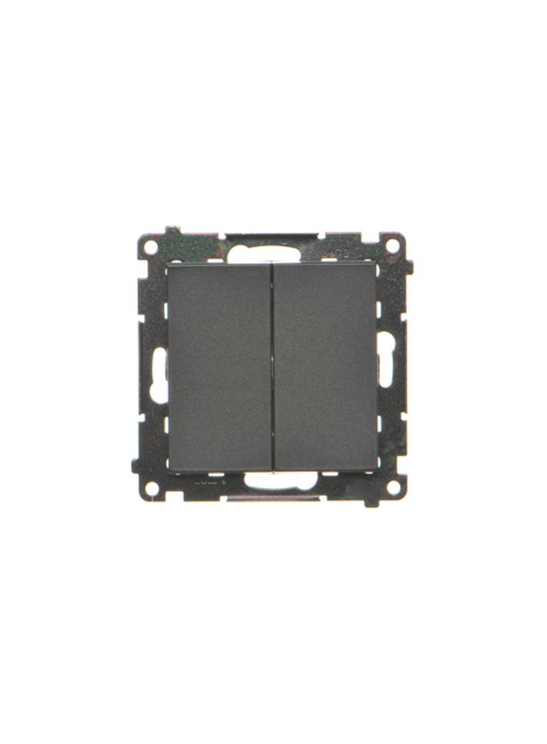 Simon 55 Przycisk zwierny poczwórny 10 AXm szybkozłączka Czarny mat