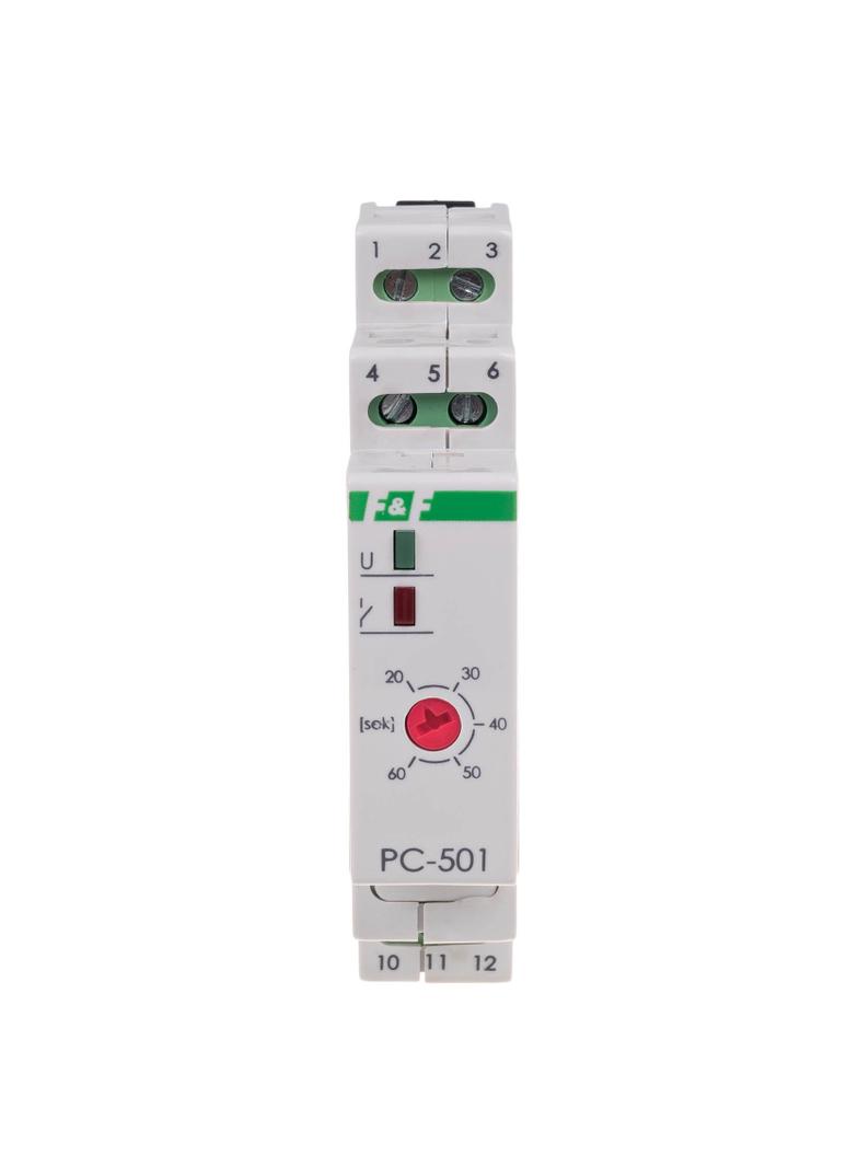 Przekaźnik czasowy 230V AC 16A styki: 1Z/R, PC-501 F&F