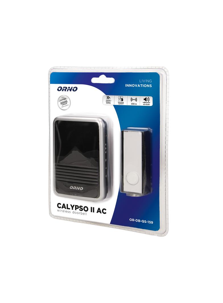 Dzwonek bezprzewodowy CALYPSO II DC, bateryjny, learning system, 36 dźwięków, 300m OR-DB-QS-158 ORNO