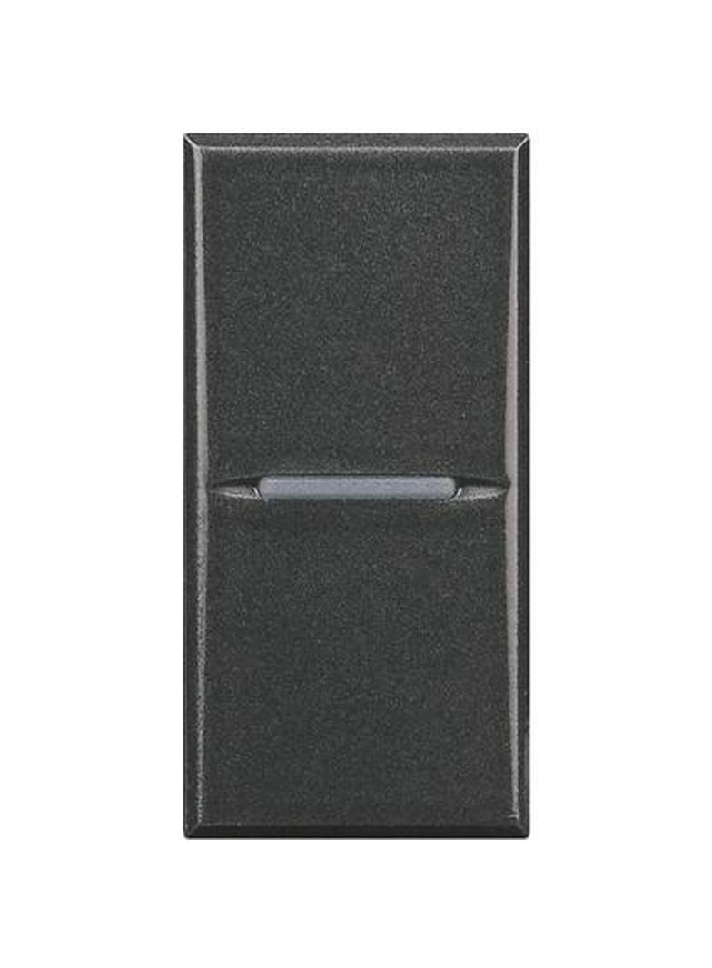 AXOLUTE - Łącznik jednobiegunowy 10AX (zaciski śrubowe) 1 moduł AXIAL antracyt, Bticino