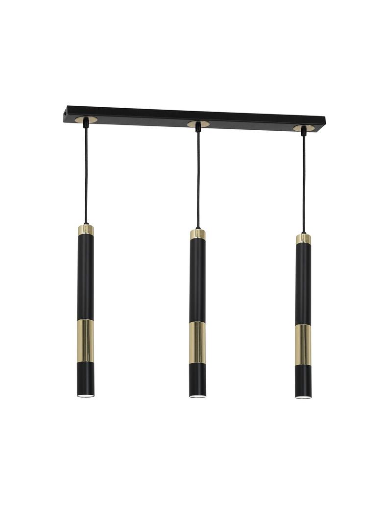 Milagro lampa wisząca Dallas 3xGU10 czarno/złota MLP6547
