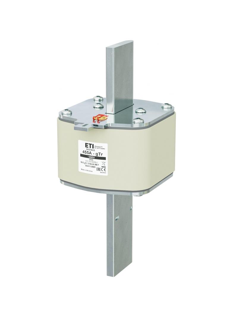 Wkładka topikowa NH pomiarowa gTr NH3 gTr 455A 400V 315kVA MET 004113885 ETI