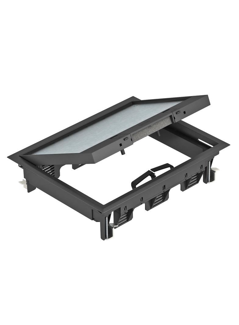 GES6-2U10T 9011, Kaseta zasilająca do montażu w kanale