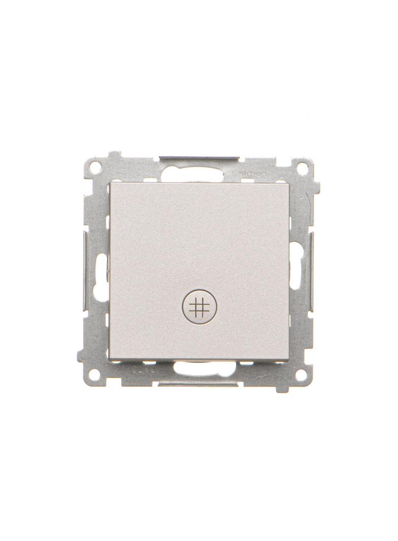 Simon 55 Łącznik krzyżowy z podświetleniem LED – piktogram schody szybkozłączka Aluminium mat TW7L.01/143 KONTAKT