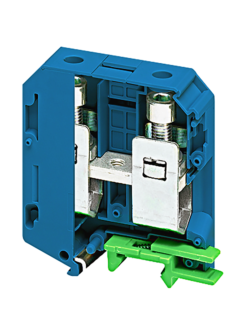 Zacisk śrubowy, 70mm2, niebieski