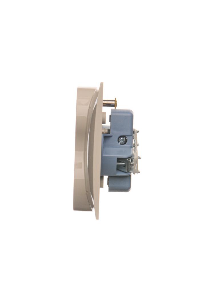 Simon 54 Gniazdo z/u podwójne z funkcją niezm. faz16A z. śrub. monoblok kremowy