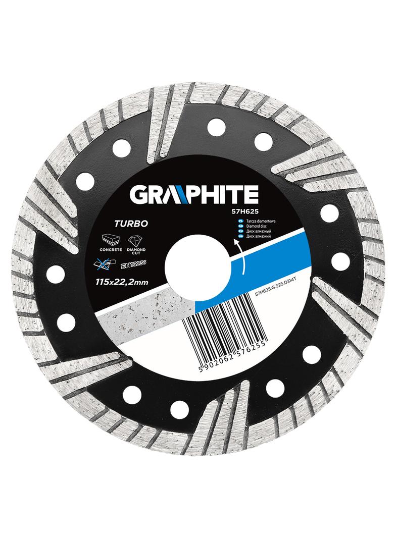 Tarcza diamentowa 115 x 22.2 mm, turbo