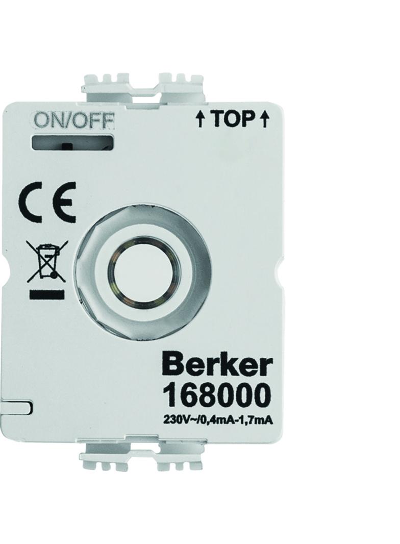 Moduł podświetlenia LED do łączników obrotowych, 230V z przyłączem neutalnym N