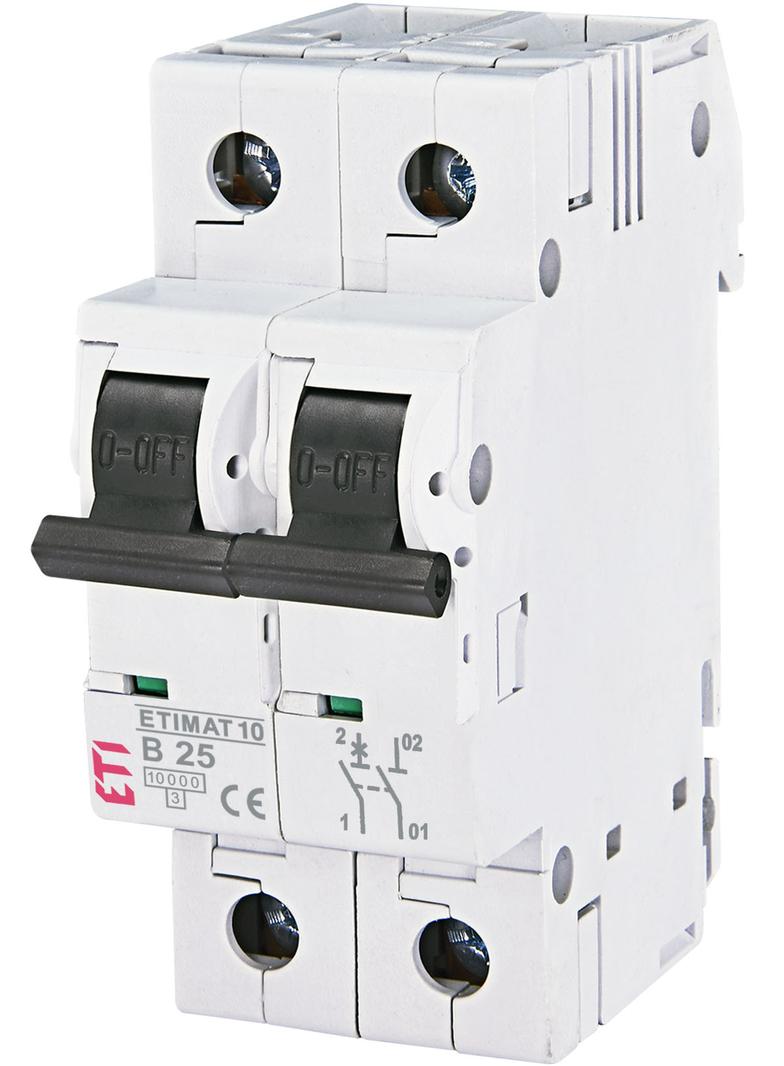 Wyłącznik nadprądowy MAT 10 1P+N B2A 002122710 ETI