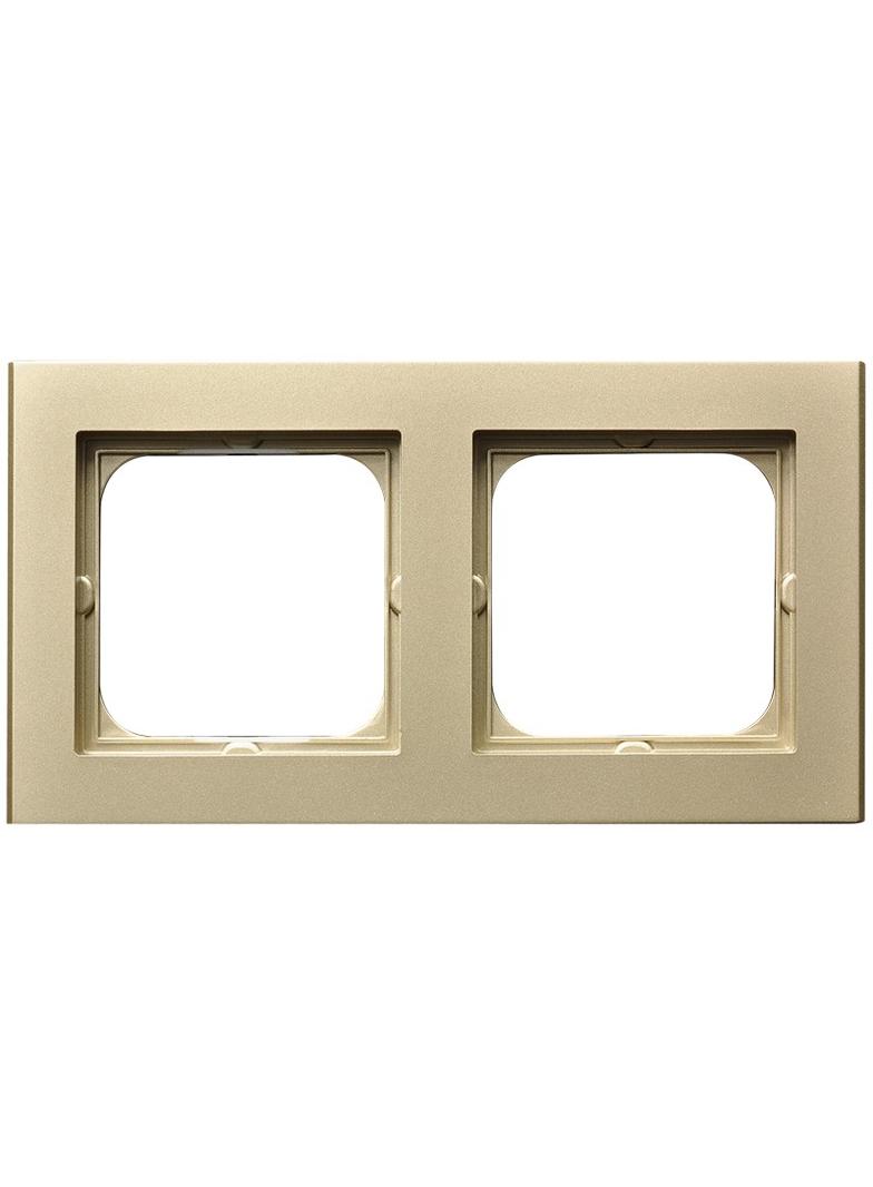 SONATA Ramka podwójna - kolor szampański złoty