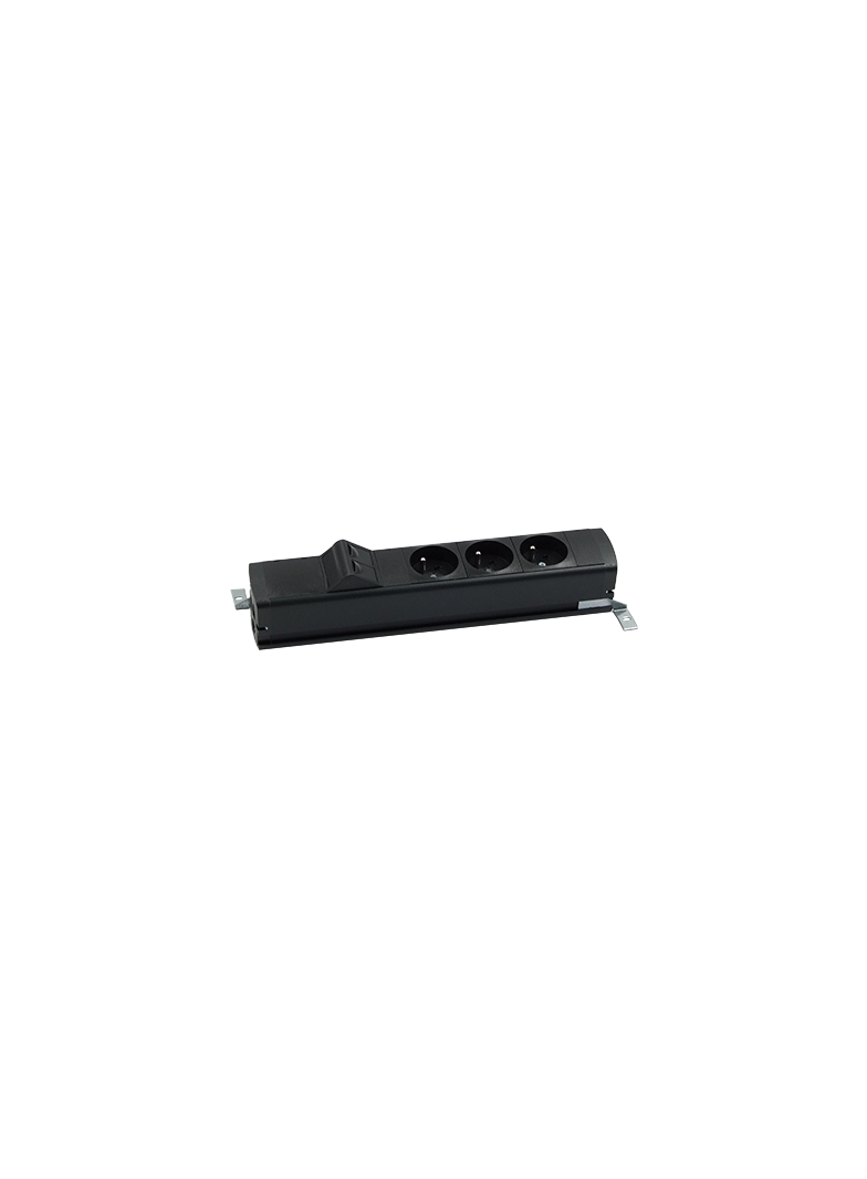 "Simon 480 TS48-130E300K0-44 Listwa standardowa 3 gn. typ E i płytka 2xRJ45 keystone