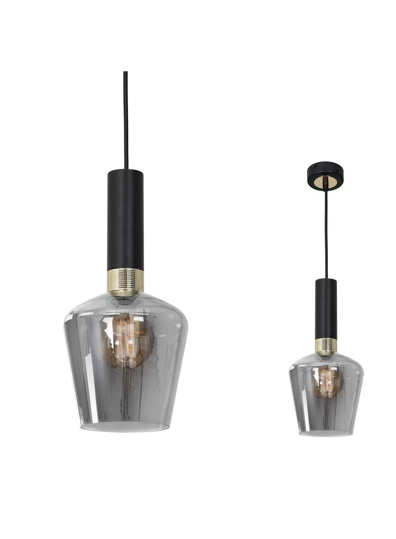 MILAGRO Lampa wisząca ROMA BLACK 1xE27