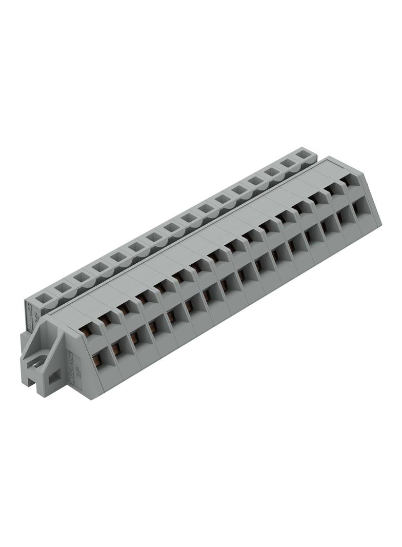 MCS-MIDI Classic gniazdo kątowe 16-bieg. szare raster 5 mm /10szt./ WAGO