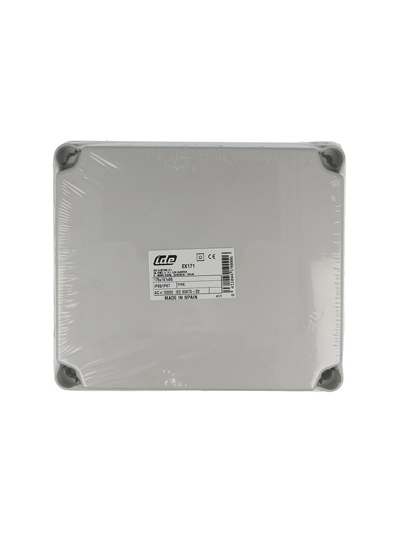 PUSZKA SERII „LIGHT” PUSZKA INSTALACYJNA LIGHT POKRYWA PEŁNA, Z OSŁABIENIAMI 162x116x76 (6xM25, 4xM40) IP66/67 EX-171 PCE
