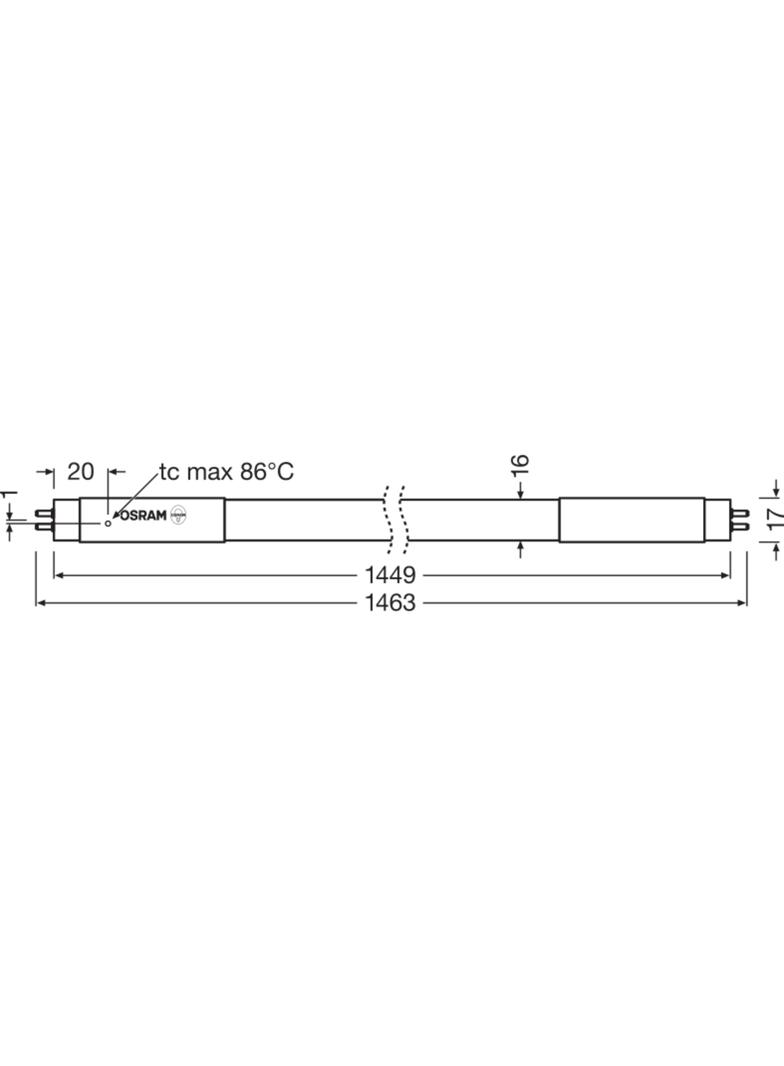 ST5HO80-1.5M 37W 865 HF TUBA LED LEDVANCE