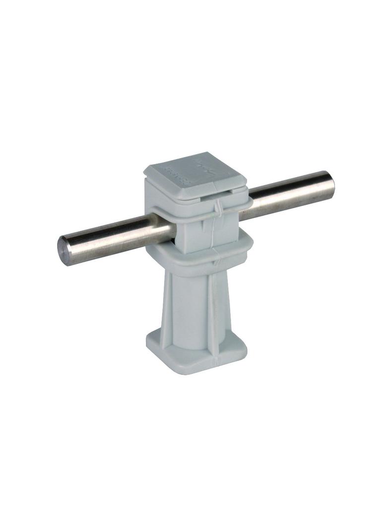 Wspornik DEHNsnap wys. 36 mm, M6, tworzywo, szary