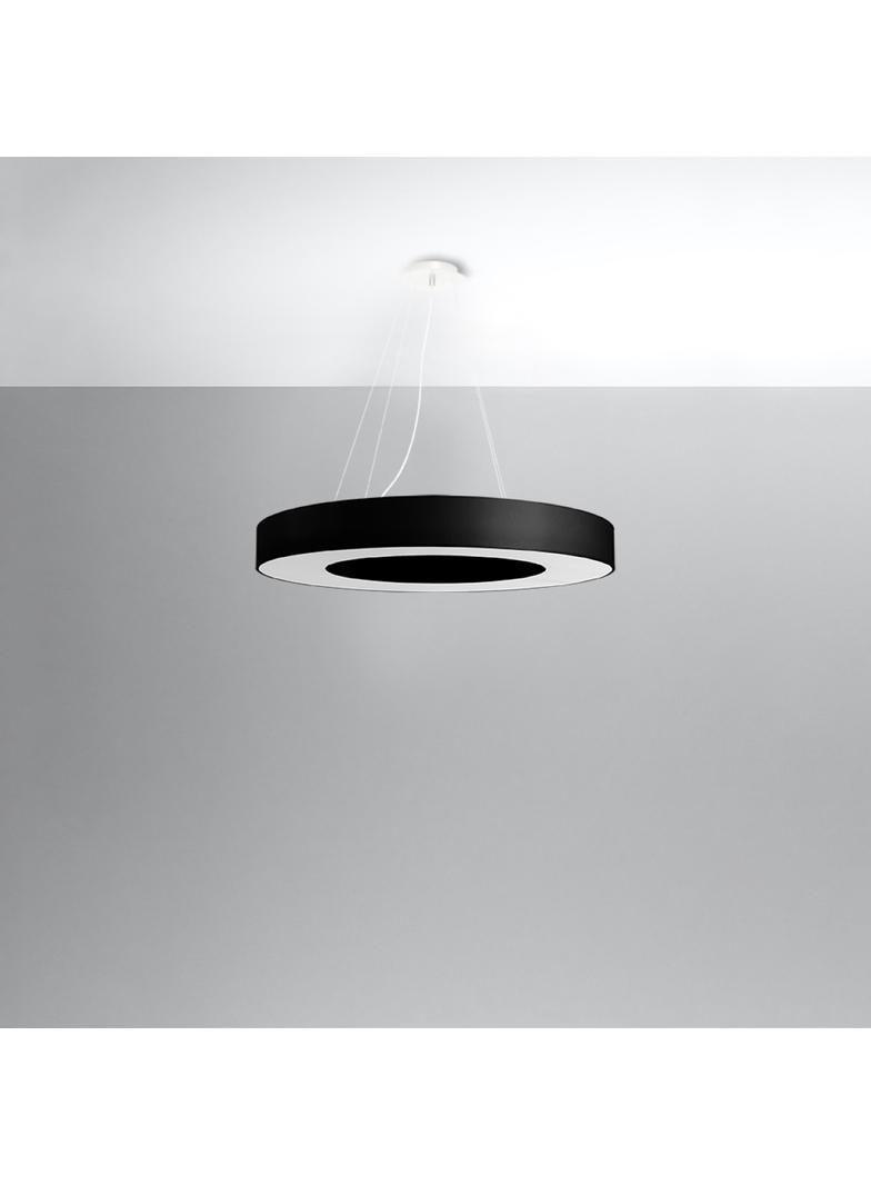 Sollux Żyrandol SATURNO SLIM 70 czarny SL.0754