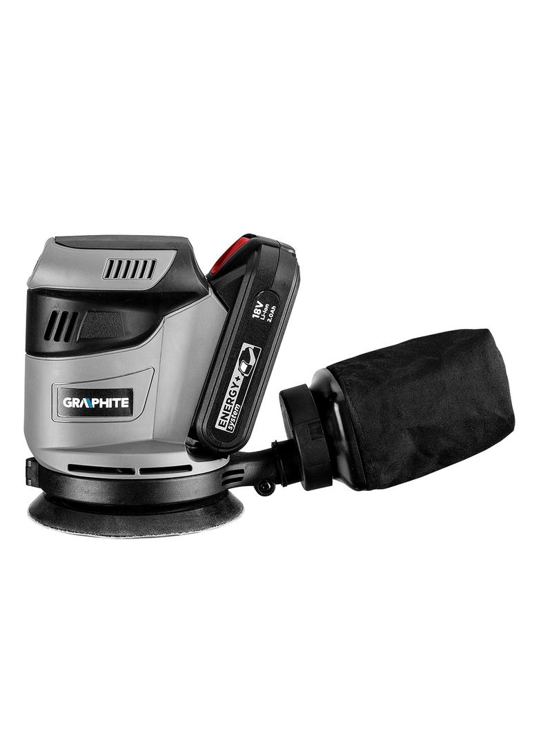 Szlifierka mimośrodowa Energy+ 18V, Li-Ion, stopa 125 mm, bez akumulatora
