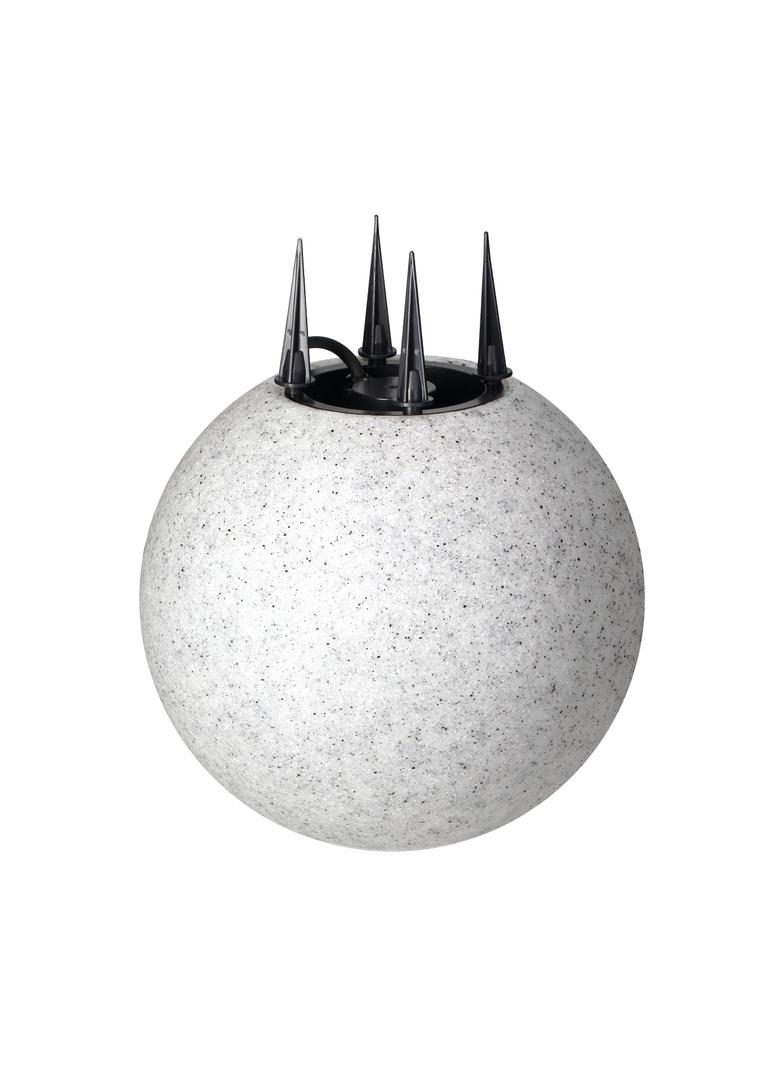 Oprawa ogrodowa OFELIA kula E27 max. 18W IP65 kamień 28cm wbijana AD-OP-6588GE27ZW ORNO