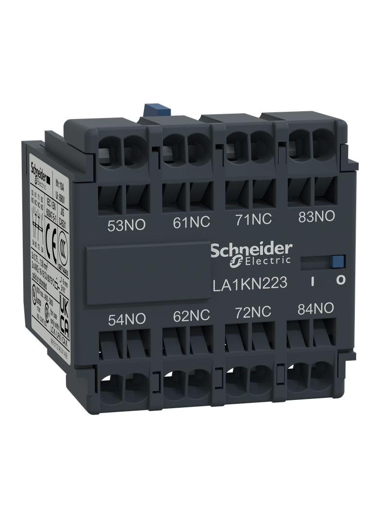 Blok styków pomocniczych bezzwłocznych TeSys K 4NO zaciski sprężynowe