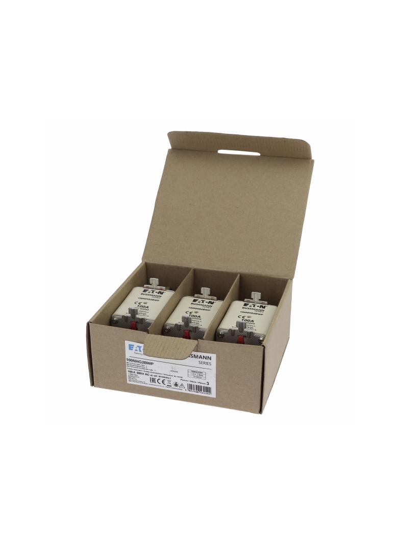 NH 100A 500V gG rozmiar 2 WEATHER RESISTANT NH LV 100A 500V gG rozmiar 2 WR 100NHG2BWP EATON