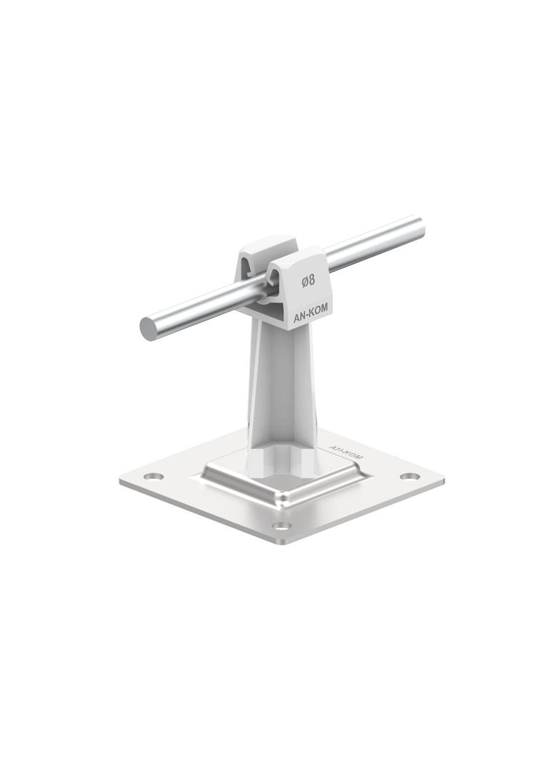 AN-11P/OH/S-N Uchwyt na płytce stal.H=7cm Z-zatrz. /OH/ szary