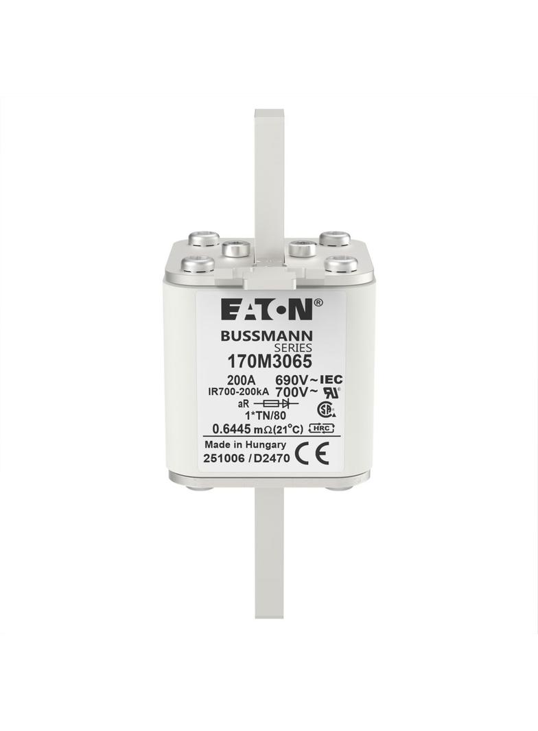 200A 690V 1*TN/80 aR INDICATOR FUSE Wkładka szybka 200A AC 690V compact DIN 1 45x58x104 mm 170M3065