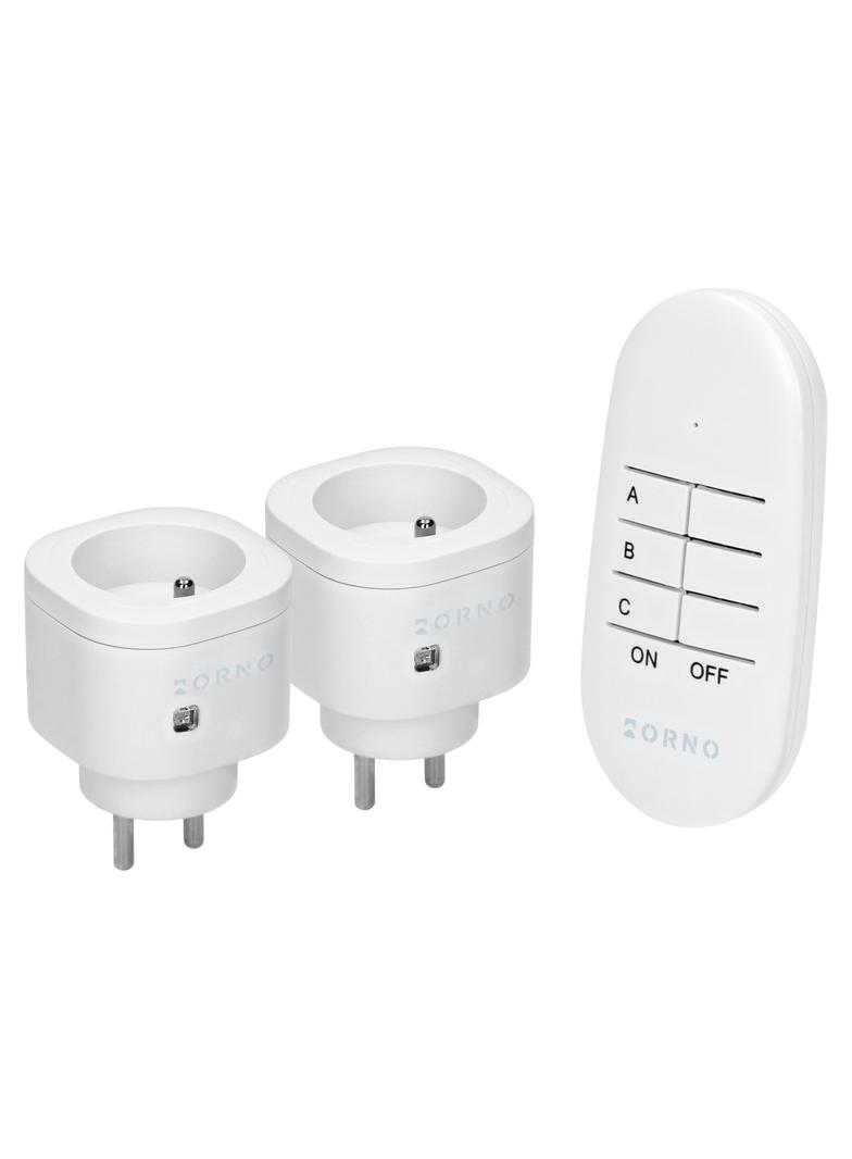 Zestaw bezprzewodowych mini gniazd sterowanych pilotem 2+1 OR-GB-462