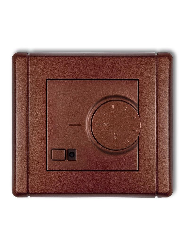 FLEXI Elektroniczny regulator temperatury z czujnikiem powietrznym brązowy metalik