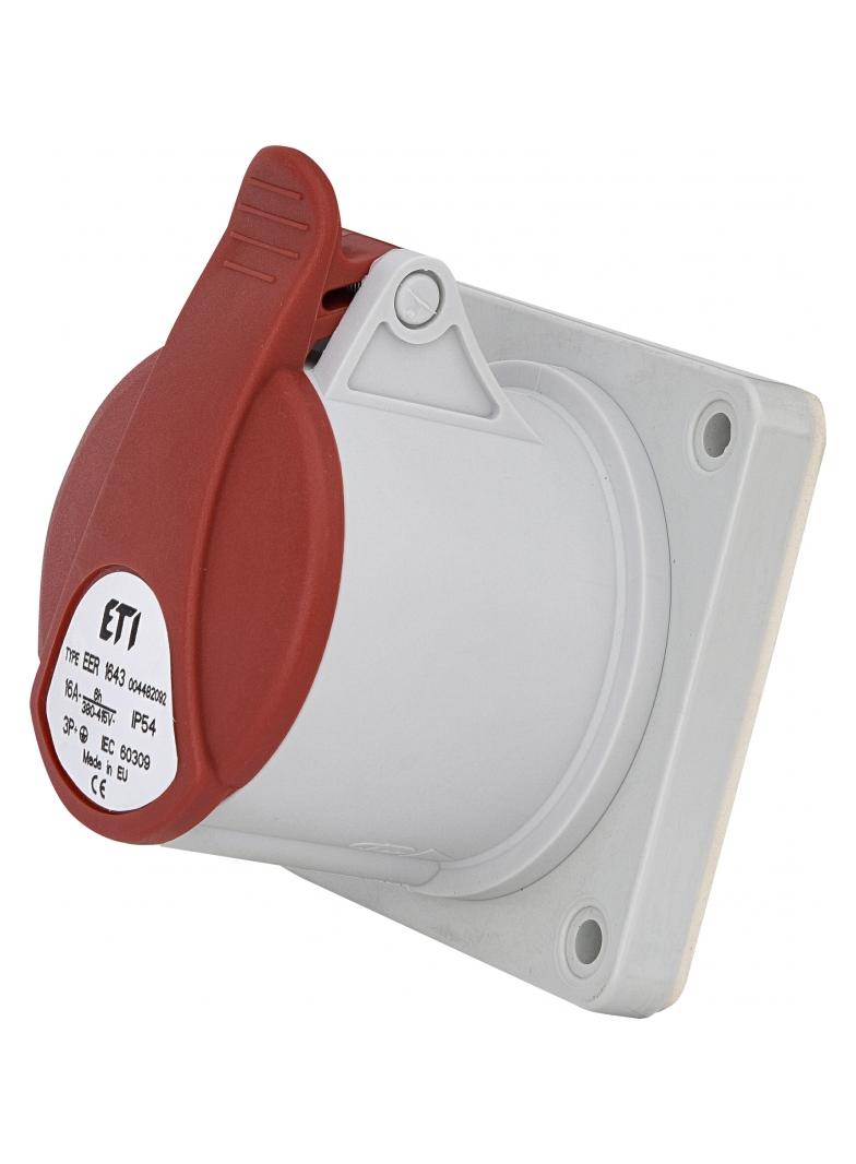 16A 400V 3P+PE Gniazdo tablicowe proste IP54 EER 1643 004482092 ETI