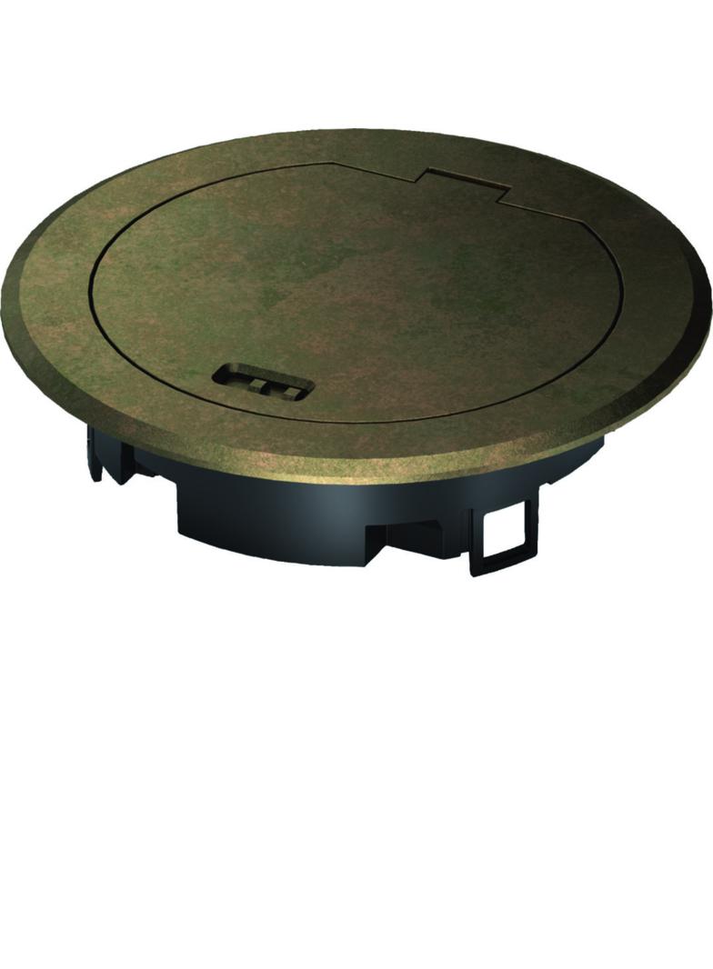 tehalit.VE-EE Pokrywa uchylna do p.instalacyjnej R02 o.cynkowy mosiądz