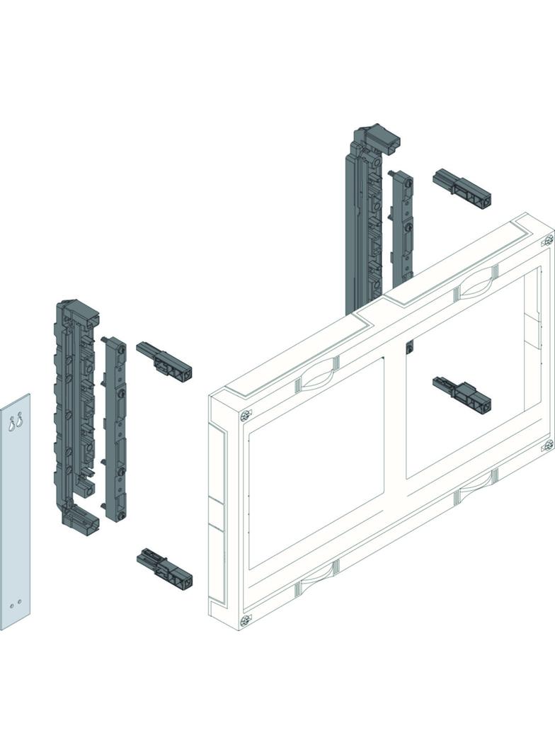 univers N Blok dla szyn zbiorczych poziomych 300x500mm UE22E4B HAGER