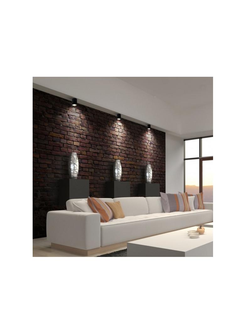 CHLOE GU10 IP20 okrągła czarna oczko regulowane