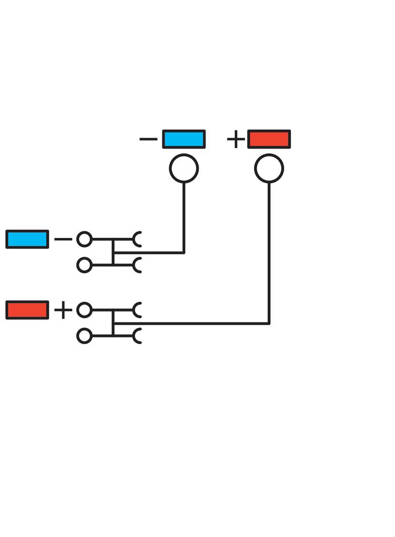 3-przewodowa złączka zasil. do czujników