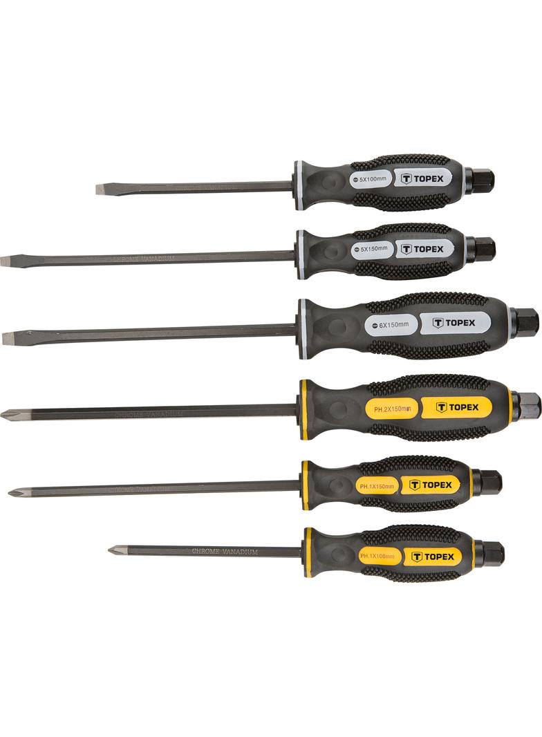 Wkrętaki do pobijania, zestaw 6 szt.