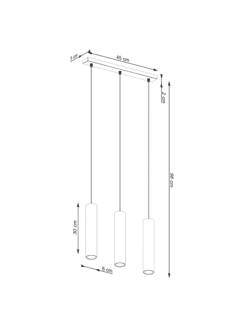 Sollux Lampa wisząca LAGOS 3L beżowa SL.1481