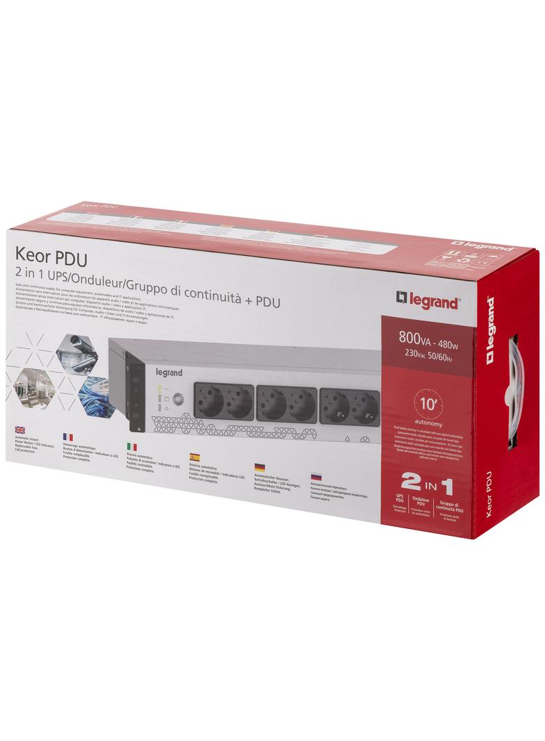 UPS KEOR PDU GER/8xIEC - MONT. RACK, Legrand