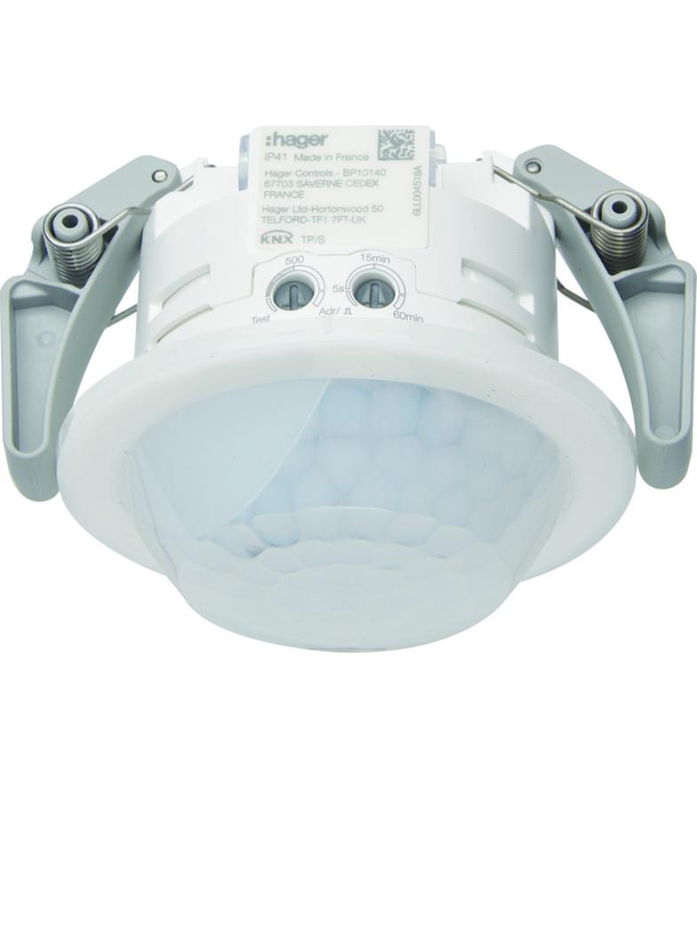 KNX e/s Czujnik ruchu KNX korytarzowy 360° p/t detekcja 5x30m
