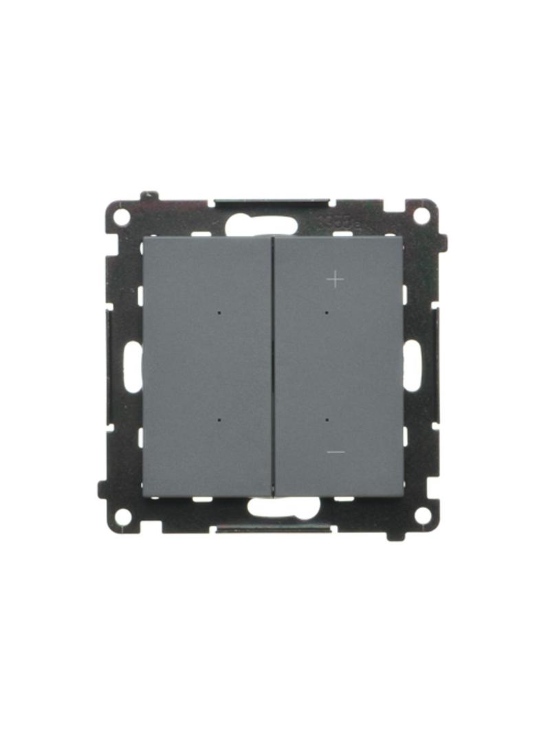 Simon 55 Ściemniacz do LED ściemnialnych klawiszowy Grafitowy mat