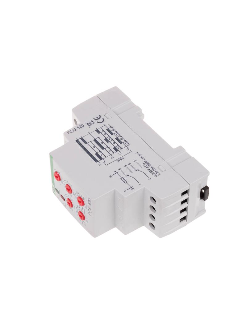 Przekaźnik czasowy 2-funkcyjny (nastawa 2 czasów T1 T2 styk: 2Z/R 230V PCU-520 F&F