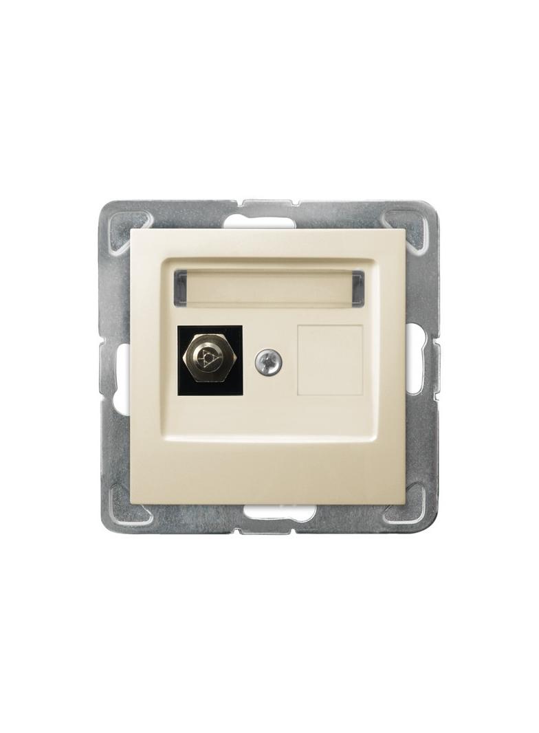 IMPRESJA Gniazdo ekwipotencjalne pojedyncze - kolor ecru