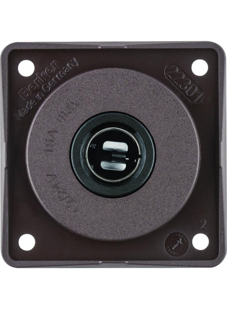 Integro Flow Gniazdo zasilające 12 V, samochodowe, brąz 945172501 HAGER