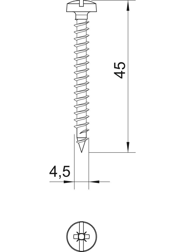 ŚRUBY GOLDEN SPRINT 4,5X45