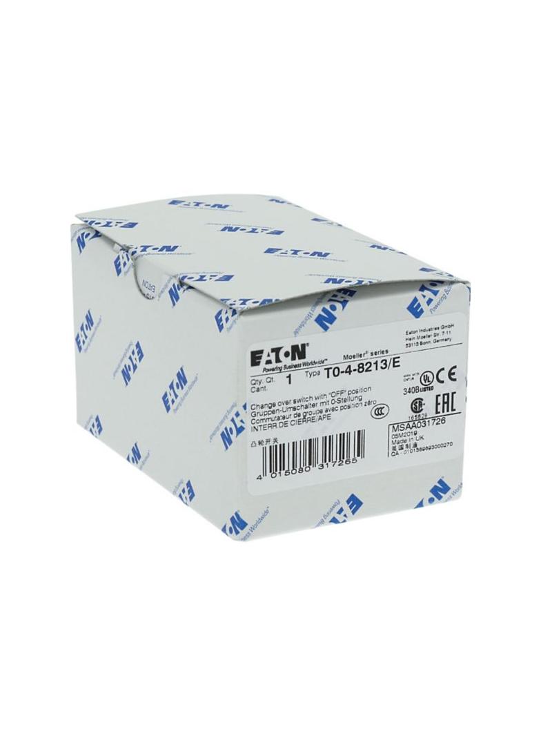 T0-4-8213/E Łącznik krzywkowy 20A 6.5kW 031726 EATON